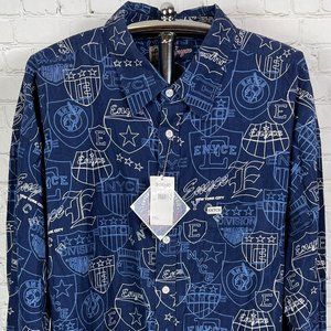 NWT VINTAGE RARE ENYCE MEN'S CORDUROY BUTTON UP SHIRT SIZE XXL